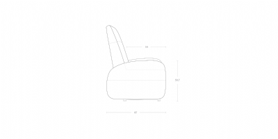Dimensoes do produto poltrona reclinvel cori